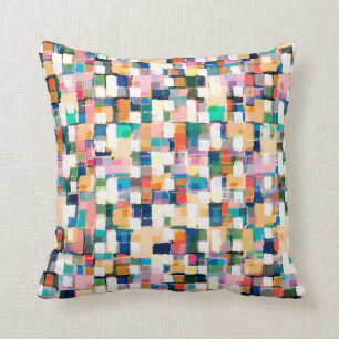 Moderne Farben Pinselstriche Pinselstriche Malerei Kissen