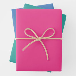 Moderne Farben - Set 11 Papierblätter Geschenkpapier Set
