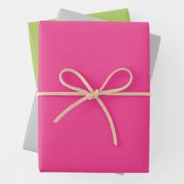 Moderne Farben - Set 12 Papierfolien Geschenkpapier Set