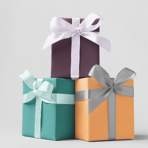 Moderne Farben - Set 2 Papierblätter Geschenkpapier Set