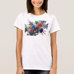 Moderne farbenfrohe ABSTRACTE KUNST Künstlerisches T-Shirt