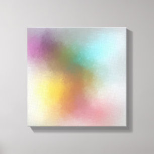 Moderne, farbenfrohe Abstrakte Kunst Rotes Gelb Leinwanddruck