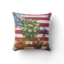 Moderne farbenfrohe Aquarellflagge mit Blume