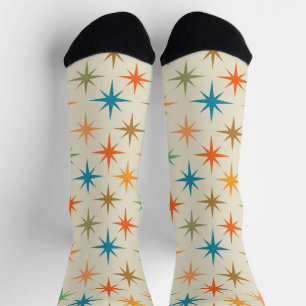 Moderne farbenfrohe atomare Sternenexplosionen Mit Socken