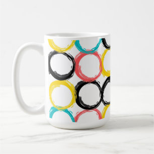 Moderne, farbenfrohe, coole, einzigartige, trendig kaffeetasse