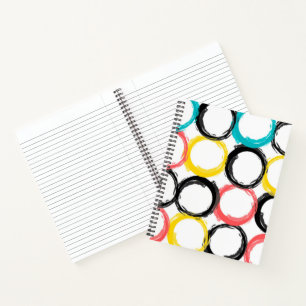 Moderne, farbenfrohe, coole, einzigartige, trendig notizbuch