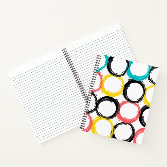 Moderne, farbenfrohe, coole, einzigartige, trendig notizbuch (Innenseite)