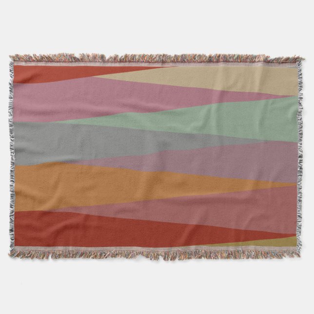 Moderne, farbenfrohe Dreiecke des Mittelalters Decke (Vorderseite)