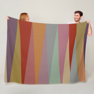 Moderne, farbenfrohe Dreiecke des Mittelalters Fleecedecke
