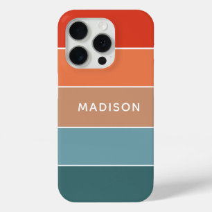Moderne farbenfrohe Erdfarben-Colorblock-Personali Case-Mate iPhone Hülle
