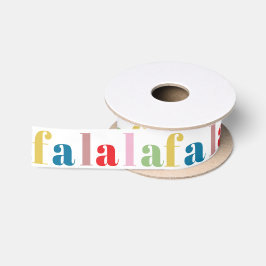 Moderne farbenfrohe Fa La La niedliche Feier Satinband