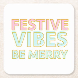 Moderne farbenfrohe festliche Lebensformen sind fr Rechteckiger Pappuntersetzer