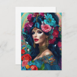 Moderne, farbenfrohe Flachkarte für jeden Anlass Dankeskarte