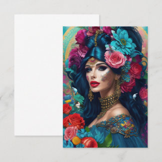 Moderne, farbenfrohe Flachkarte für jeden Anlass Dankeskarte