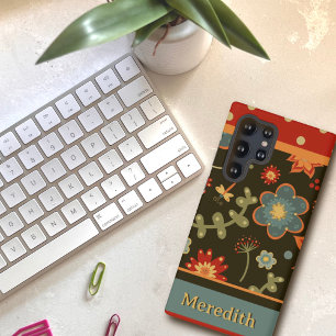 Moderne farbenfrohe florale Drachenfliege-Inspiriv Samsung Galaxy Hülle