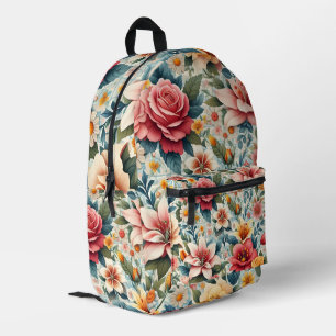 Moderne farbenfrohe florale Rucksäcke