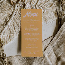 Moderne farbenfrohe funky stilvolle Peach-Hochzeit