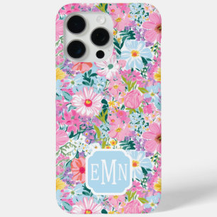 Moderne farbenfrohe Gartenmonogramm  Case-Mate iPhone Hülle
