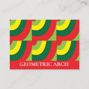 Moderne farbenfrohe Geometrie Visitenkarte