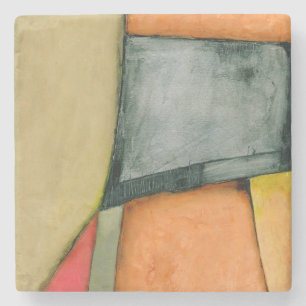 Moderne, farbenfrohe geometrische Formen Steinuntersetzer