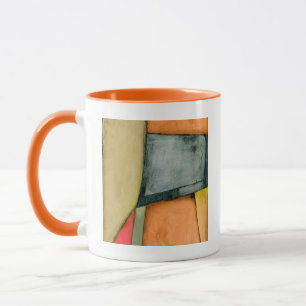 Moderne, farbenfrohe geometrische Formen Tasse