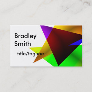 moderne, farbenfrohe, geometrische Visitenkarte