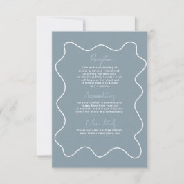 Moderne, farbenfrohe Hochzeitskarte RSVP Karte