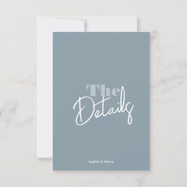 Moderne, farbenfrohe Hochzeitskarte RSVP Karte (Rückseite)