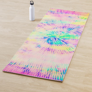 Moderne, farbenfrohe Krawatte-Farbgebung Abstrakte Yogamatte