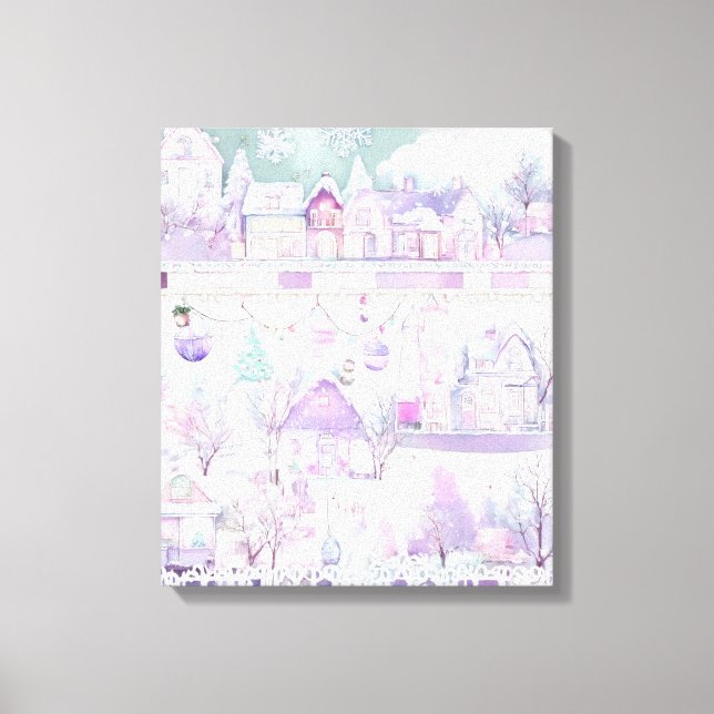 Moderne, farbenfrohe Kunstkanvas drucken Leinwanddruck (Vorderseite)