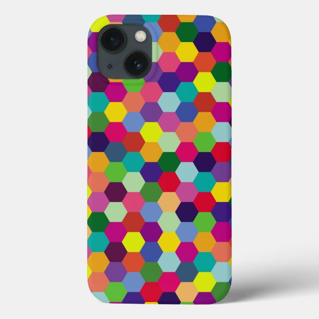 Moderne farbenfrohe Muster - Mode Frühling Hipster Case-Mate iPhone Hülle (Rückseite)
