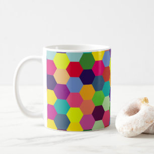 Moderne farbenfrohe Muster - Modische Frühlings-Hi Kaffeetasse