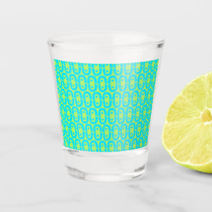 moderne farbenfrohe Muster Schnapsglas