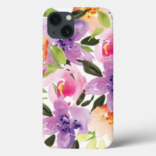 Moderne farbenfrohe Preppy-Water-Color-Boho-Blume Case-Mate iPhone Hülle