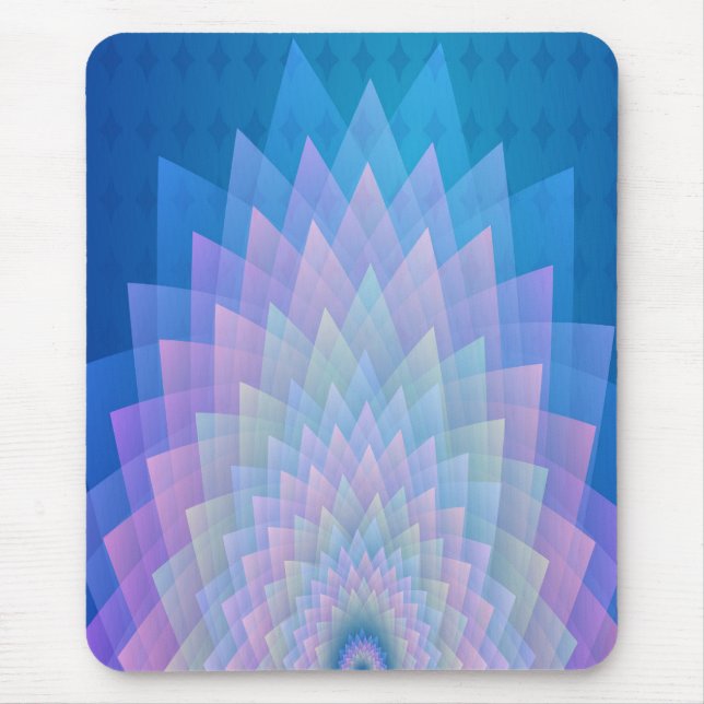 Moderne, farbenfrohe, rosa, blau mousepad (Vorne)