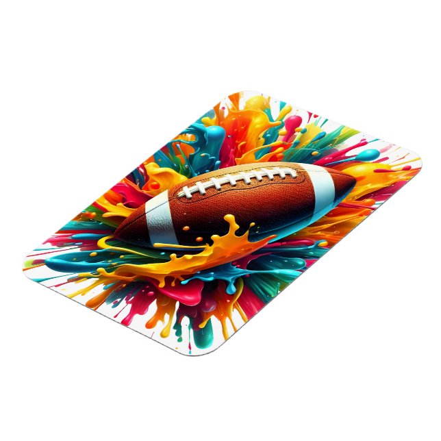 Moderne farbenfrohe Spritzspiel Ballsportarten Magnet (Linke Seite)