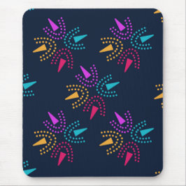 Moderne farbenfrohe Sterne - marineblau Mousepad