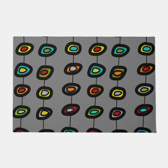 Moderne, farbenfrohe Strände des Mittelalters Fußmatte (Vorderseite)