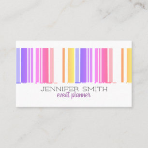 moderne, farbenfrohe Streifen, um den Geschmack zu Visitenkarte