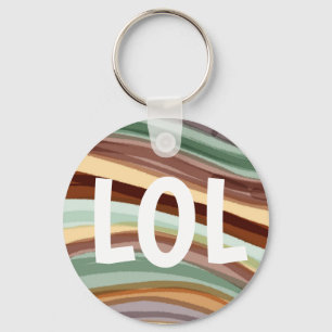 Moderne farbenfrohe Streifen verleihen IT-neutrale Schlüsselanhänger