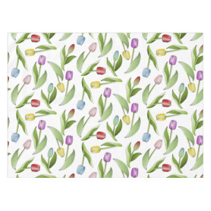 Moderne farbenfrohe Tulip Blume Tischdecke