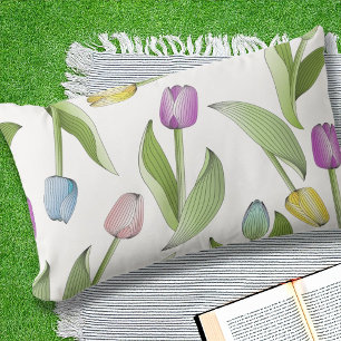 Moderne farbenfrohe Tulip Outdoor Kissen Für Draußen