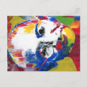 Moderne farbenfrohe Wasserfarbe Mahatma Gandhi Pos Postkarte