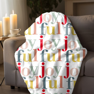 Moderne farbenfrohe Weihnachtsgeschenke Fleecedecke