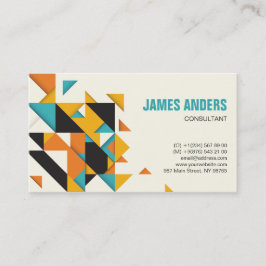 Moderne Farbformen Minimal Abstrakt Beruflich Visitenkarte