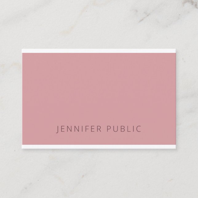 Moderne Farbharmonie Einfaches Design Template Chi Visitenkarte (Vorderseite)