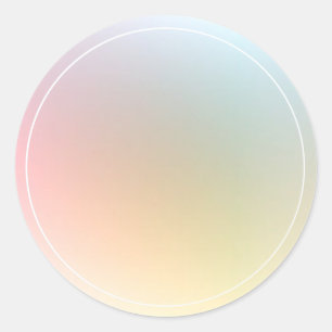 Moderne Farbige Leere Vorlage Trendy Elegant Runder Aufkleber