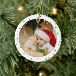 Moderne farbige Lichter Foto Keramik Ornament