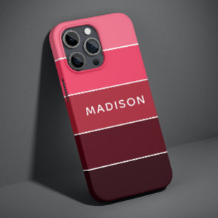 Moderne Farbpinken - Personalisierter Name Case-Mate iPhone Hülle