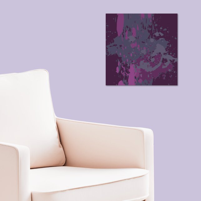 Moderne Farbtöne des Lila Spritzers Vector Paint Poster (Modern Shades of Purple Vector Paint Splatter Poster)